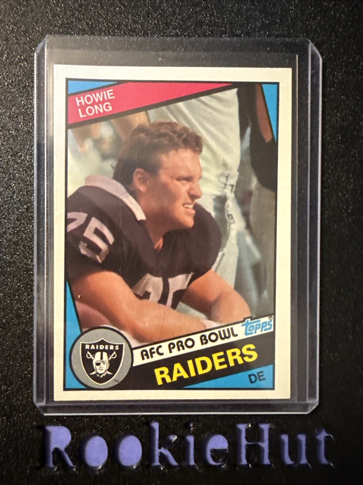 1984 TOPPS FOOTBALL #111 HOWIE LONG ROOKIE Rc Rh7