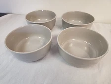 10 Strawberry Street Gray Soup Cereal Bowls Glossy Set of 4