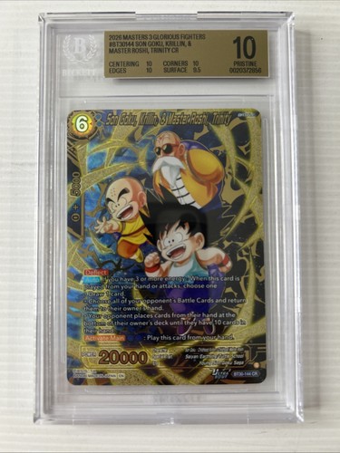 Masters Dragon Ball CR Trinity Goku, Roshi, Krillin BT30-144 BGS 10