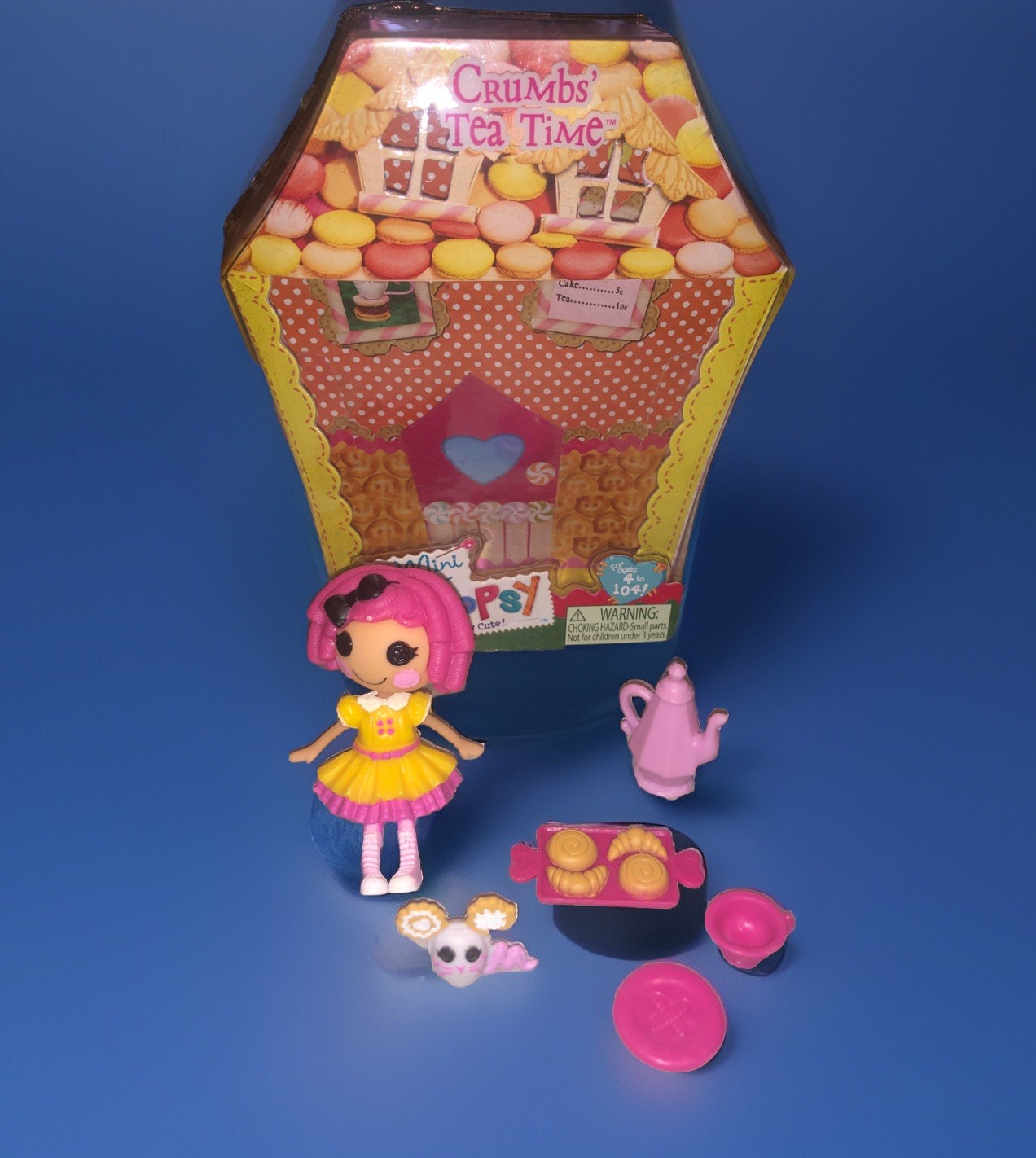 Lalaloopsy Mini Doll Crumbs Tea Time #2 Of Series 5 Complete EUC W/ Box