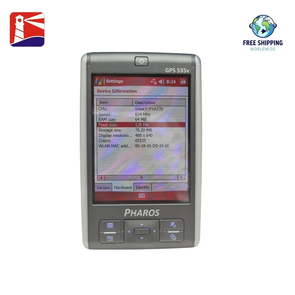 Pharos Traveler GPS 535v Windows Mobile PDA - Image 2 of 4