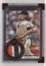 2019 Topps Museum Collection Red 5/10 Jeff Samardzija #MMR-JS Patch s3g