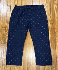 Polo Ralph Lauren Sleepwear Pajama Pants Men's XL Blue Signature Pony AOP