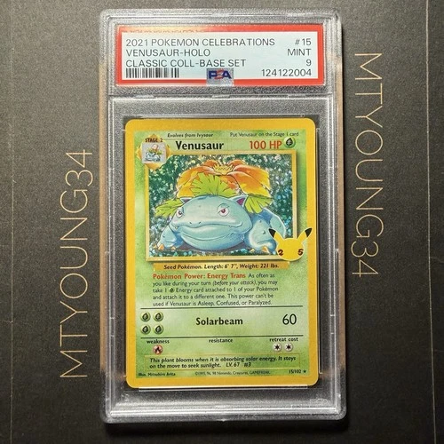 Venusaur 15/102 Celebrations: Classic Collection Holo PSA 9 (17)
