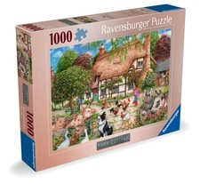 Ravensburger Farm Cottage 1000 piece Jigsaw Puzzle for Adults and Kids Age 12 an