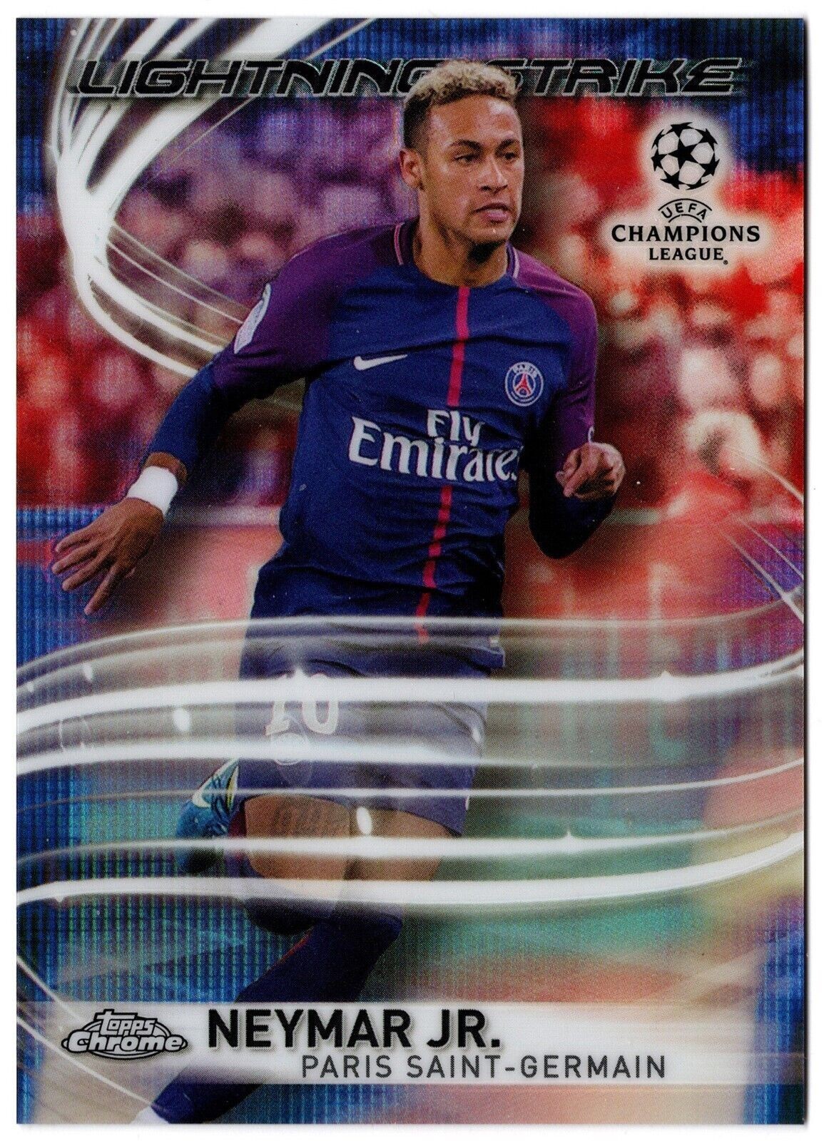 2017-18 Topps Chrome UEFA Lightning Strike NEYMAR JR. #LS-N Paris Saint-Germain
