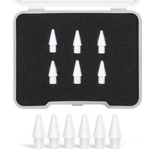 Compatible with Apple Pencil 1st/2ndGen Replacement Nibs 6-Pack Precision Stylus