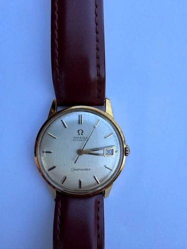 omega seamaster 18k solid gold watch vintage