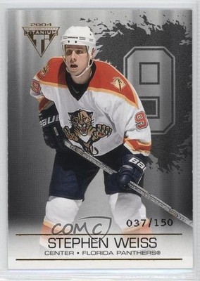 2003 Pacific Private Stock Titanium Hobby Jersey Number 37/150 Stephen Weiss 2a8