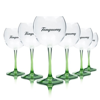 6x Tanqueray Glas 0,35l Gin-Tonic Ballon Stiel Gläser Britain London Dry Gastro