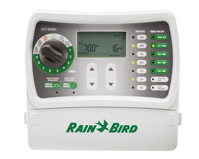 Controller Timer 9 Zone Indoor Rain Bird SST900IN Gray Green Sprinkler System