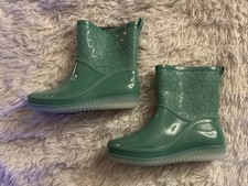 Women's Garden Boots Mid-Calf Rain Boots Green Mint Size 40/9