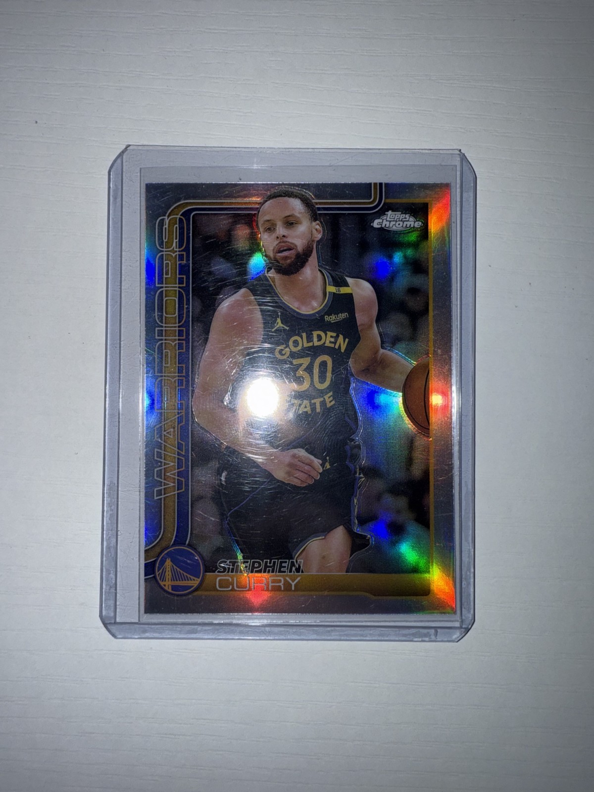 Stephen Curry 2025-26 Topps Chrome - #201 Refractor Golden State Warriors