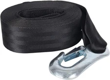 Boat Winch Strap with Hook - 2" x 20', 1 Pack Marine Winch Strap Replacement, Lo