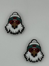 NFL Philadelphia Eagles Football Team For Crocs Shoe Charms Jibbitz - 2pieces