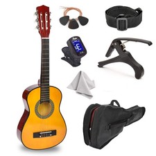 30" Wood Guitar with Case and Accessories for Kids/Girls/Boys/Beginners Wood