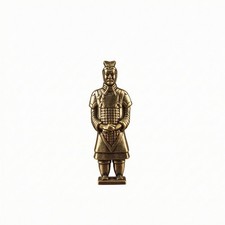 Terrakotta-Krieger-Figur standsicher Messingfigur Handarbeit