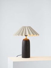 Boxed Ex Display John Lewis Terracotta Table Lamp, Black
