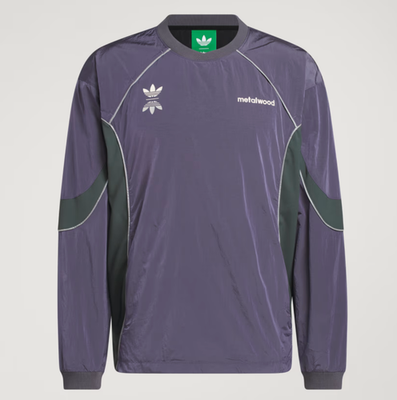Sz Small - Metalwood Adidas Crewneck Sweatshirt Purple New