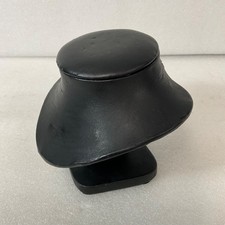 Black Faux Leather Necklace Display Bust 5in Choker Stand Jewelry Holder