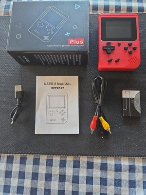 Retro FC Plus Handheld Game Console 3.0 Inch LCD with a Rechargeable Battery