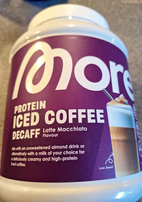 More Nutrition Protein Iced Coffee Decaff Latte Macchiato geöffnet 550 Gramm