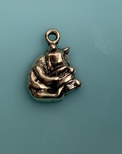 Disney Vintage Tiny Sterling 925 Silver Winnie the Pooh Honeypot Charm .7