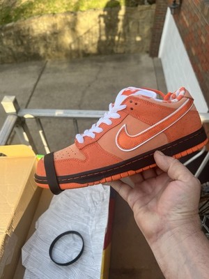 Nike Dunk Low SB x Concepts  Orange Lobster  Mens US SIZE 10.5