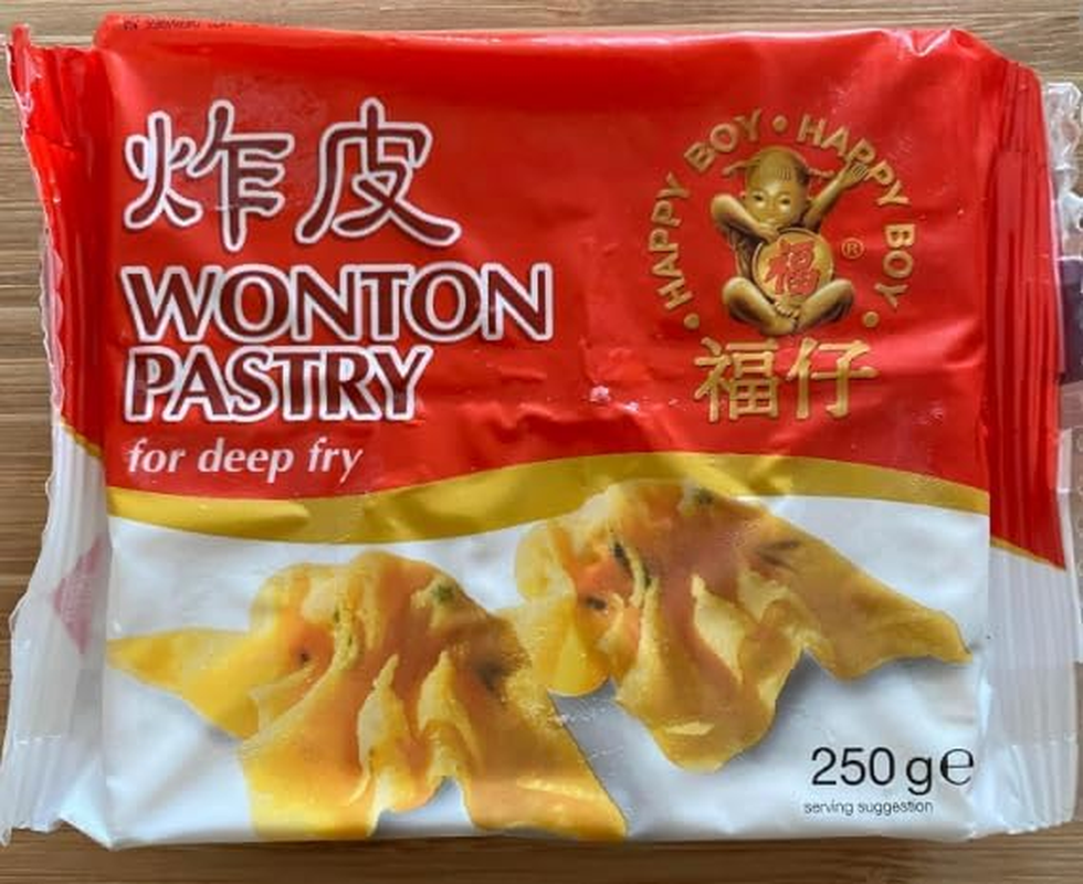 Happy Boy Wonton Pastry Wrappers 250G (1 Packet of 35 Wrappers) for Gyoza, Dumpl