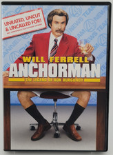 Anchorman Unrated DVD Will Ferrell Christina Applegate 2004 Widescreen