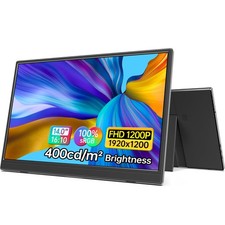 14 Inch Portable Monitor FHD1200P Ultra-Slim for Laptop Monitor, USB-C HDMI P...