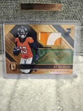K.J. Hamler 2020 Panini Gold Standard Rookie Patch Auto /22 SP Broncos RC