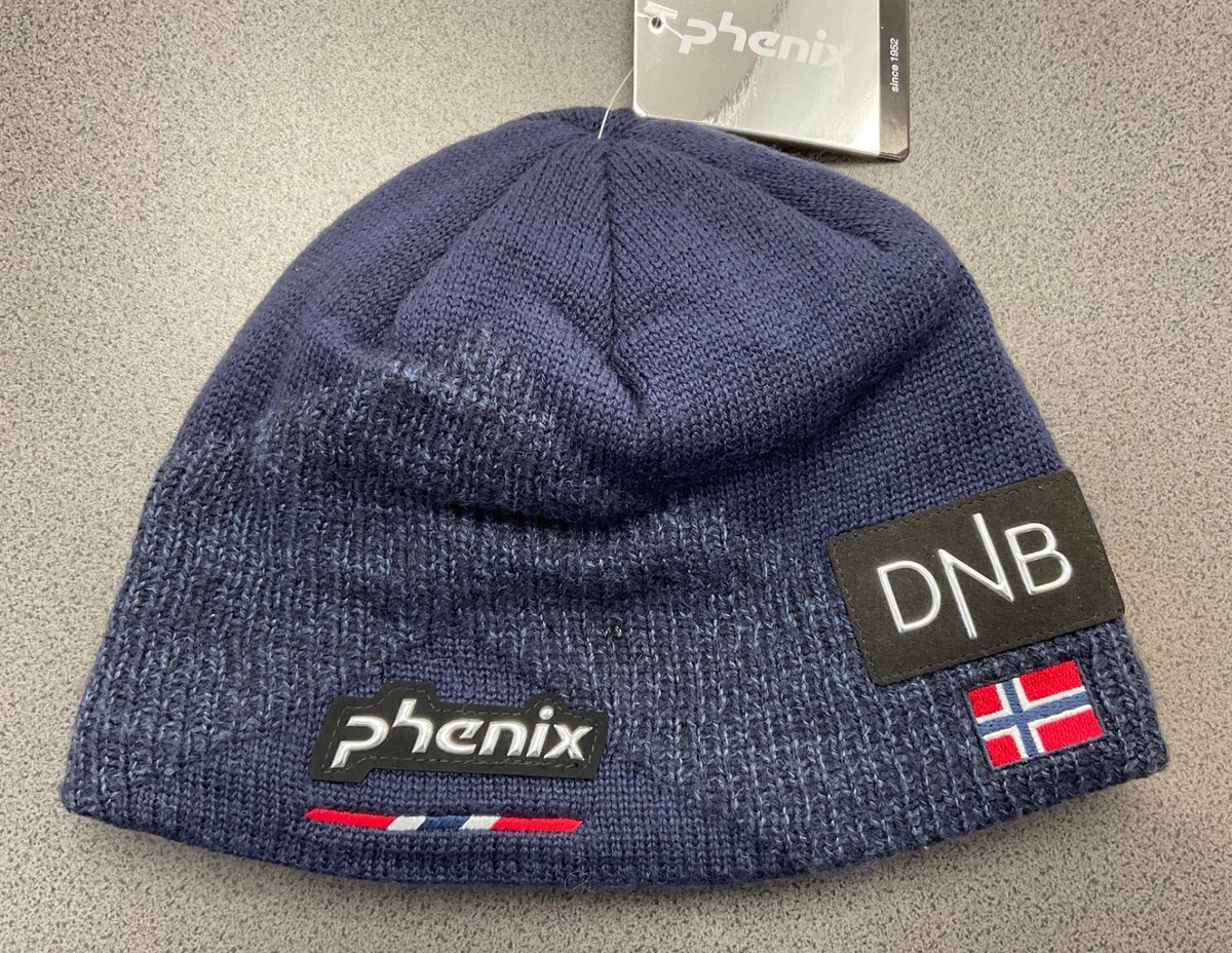 Phenix Norway Alpine Ski Team Beanie Hat DNB Logo Navy Blue Men's