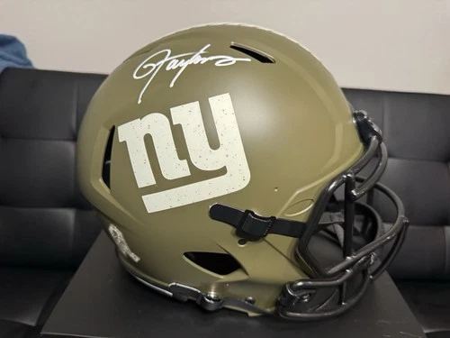 Lawrence Taylor Signed Speed Flex Full Size BSA NFL Helmet Salute to Service