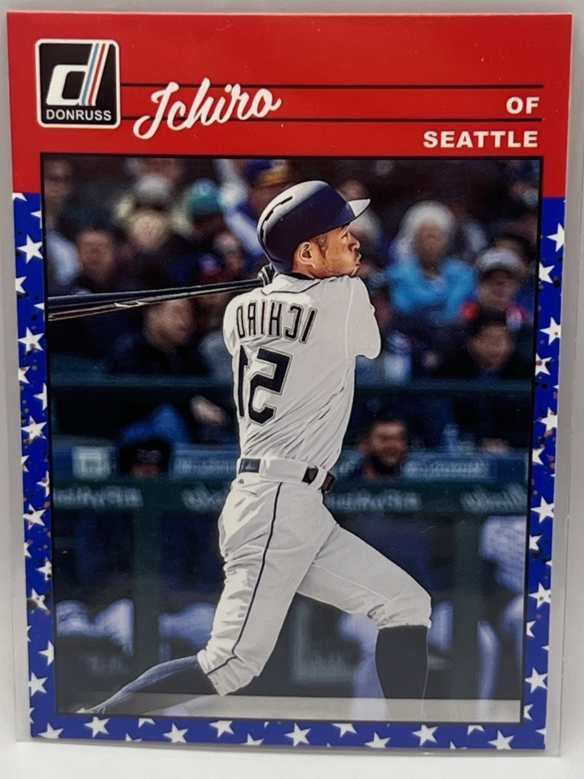 2023 Donruss | Retro Reversal Independence Day #266 Ichiro Seattle Mariners (SP)