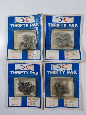 DC Thrifty Pak Wire Connectors 16-14 AWG 5/16 Stud Lot of 4 Packs Vintage NOS
