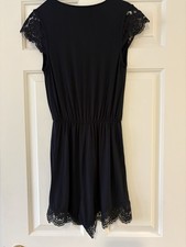 Topshop Women's Romper Shorts Black Size 6 With lace details