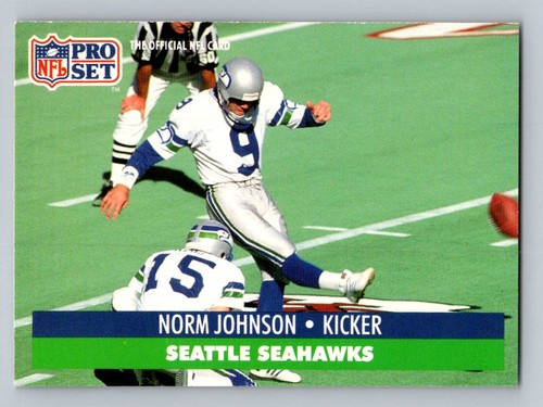 1991 Pro Set Norm Johnson #300 Seattle Seahawks