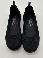 Skechers Women's Microburst 2.0 Be Iconic Black Slip On Sneaker Shoes 8 WIDE