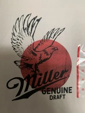 Miller Genuine Draft Women’s Beige Logo Semi Cropped T-Shirt X-Small       B19-4