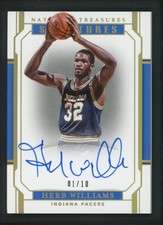 2018-19 HERB WILLIAMS 01/10 AUTO PANINI NATIONAL TREASURES SIGNATURES AUTOGRAPHS