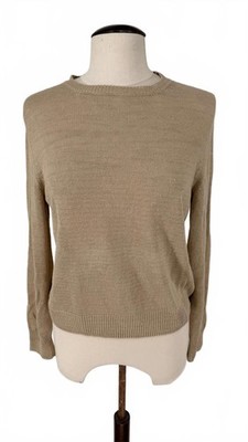 Weekend by Max Mara beige leichter Strickpullover Made in Italy 21'' Grube zu Grube