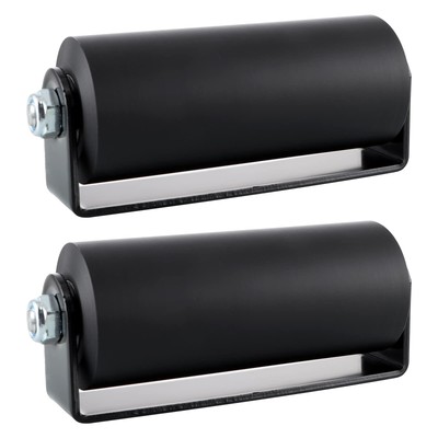 2 Pcs Slide Gate Guide Roller, 6'' Rolling Gates Guider with C Bracket, Nylon ...