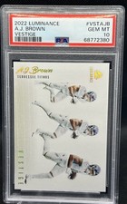 2022 PANINI LUMINANCE VESTIGE #VSTAJB A.J. BROWN PSA 10