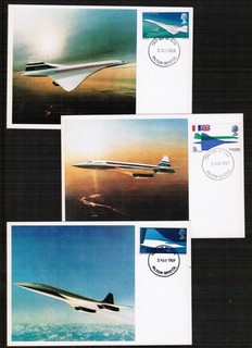 Great Britain 1969 Concorde Maxi Cards Filton Postmark