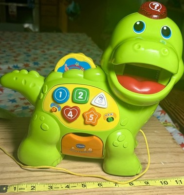 VTG Vtech chomp and count dino; tested, Dino only; interactive learning toy