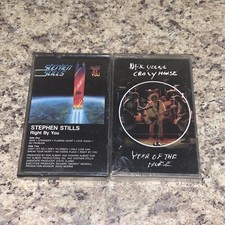 BOTH SEALED Neil Young Steven Stills Cassette Tape Lot Of 2 Year Of the Horse  