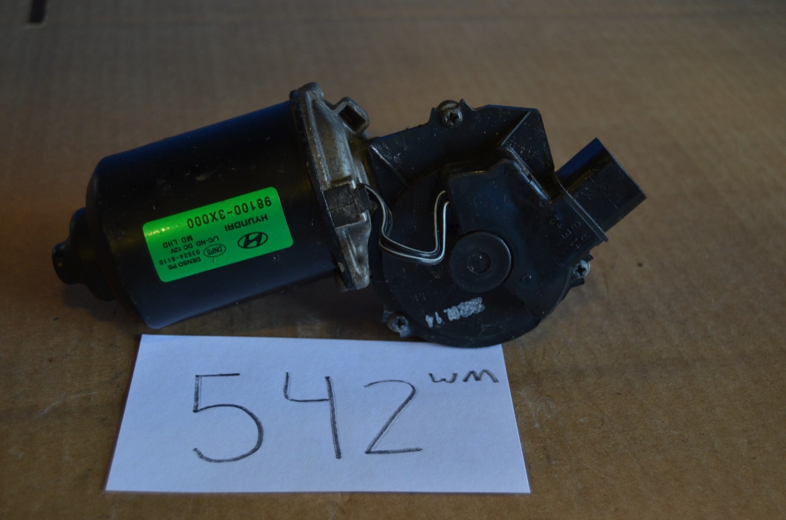 11 12 13 14 Hyundai Elantra FRONT Used front Windshield Wiper Motor #542-WM