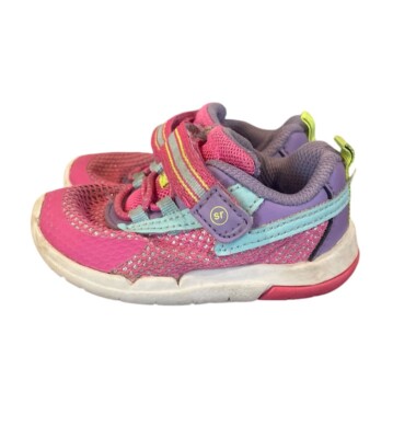 Stride Rite SRT Ian Pink Multi 4.5 Shoes Sneakers Sensory Response Walking