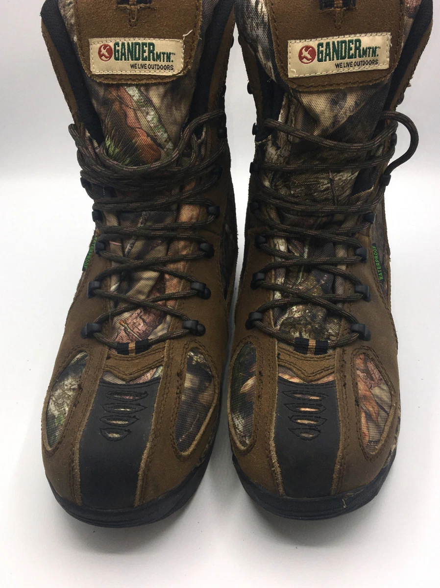 GANDER MOUNTAIN CAMO HUNTING BOOT THINSULATE PLATINUM U.S MENS 8 NEVER USED